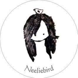 Custom Circle Sticker - Neeliebird White