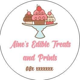 Custom Sticker for Aine's Edible Treats & Prints