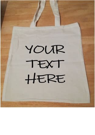 Custom Your Text Tote Bag