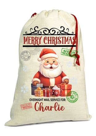 Cute Santa Claus Christmas Santa Gift Sack