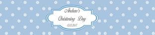 Dark Blue Christening Bottle Wrapper