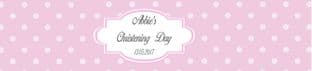 Dark Pink Christening Bottle Wrapper