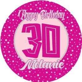 Dark Pink Star Any Age