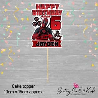 Deadpool Cake Topper