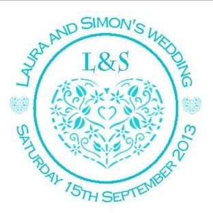 Decorative Heart Design Blue