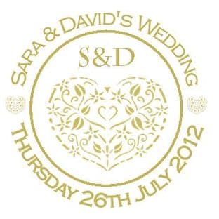 Decorative Heart Design Golden