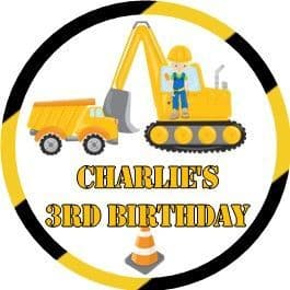 Digger Construction Stickers