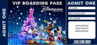 Disneyland Paris Themed Surprise Holiday Ticket