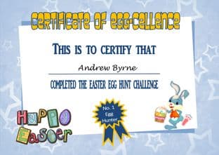 Easter Certificate Design 1