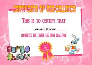 Easter Certificate Design 2