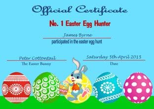 Easter Certificate Design 3