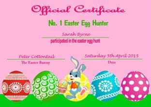 Easter Certificate Design 4