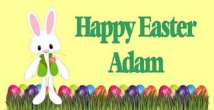 Easter Chocolate Candy Bar Wrapper Boy Bunny