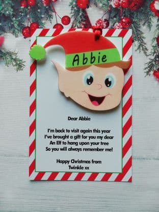 Elf Ornament Gift from your family elf to your child