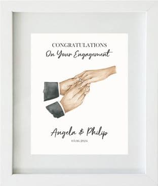 Engagement Hands Print