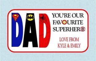 Father's Day Chocolate Bar Wrapper Design 1