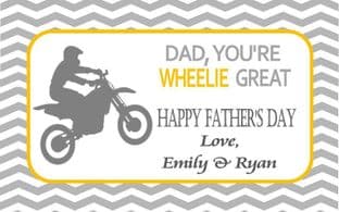 Father's Day Chocolate Bar Wrapper Design 2