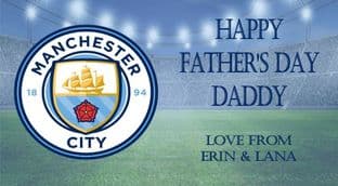 Father's Day Chocolate Bar Wrapper Man City