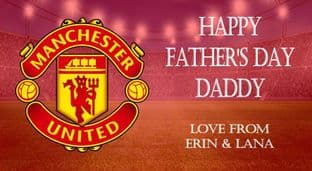 Father's Day Chocolate Bar Wrapper Man United