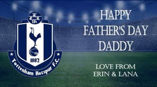 Father's Day Chocolate Bar Wrapper Tottenham Hotspurs