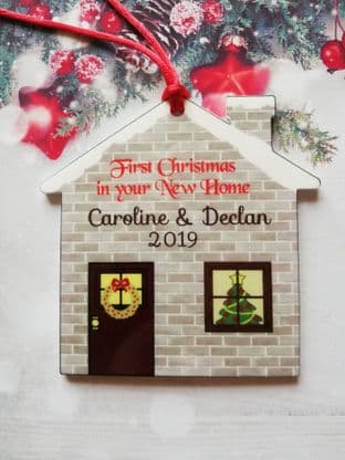 First Christmas in new Home Ornament Decoration Design 1