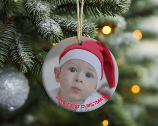First Christmas Photo Christmas Ornament