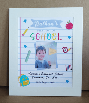 First Day at School Print Design 6