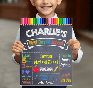 First Day of Any Class Photo Prop