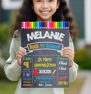 First Day of School Photo Prop