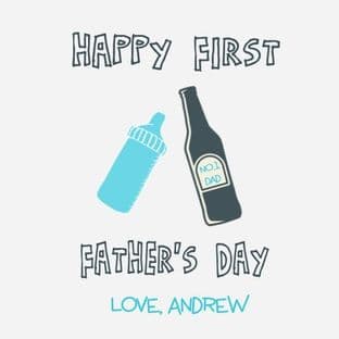 First Father's Day Dad Coaster