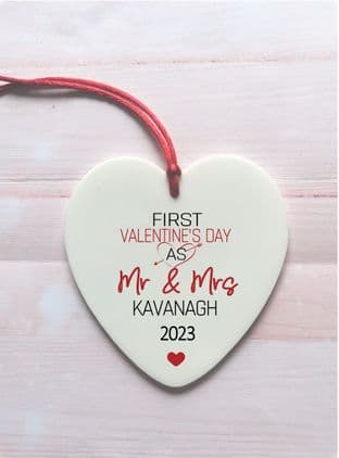 First Valentine's Day as Mr & Mrs/Mr & Mr/Mrs & Mrs Heart