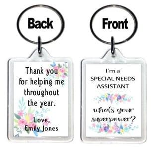 Floral Special Needs Assistant Keyring