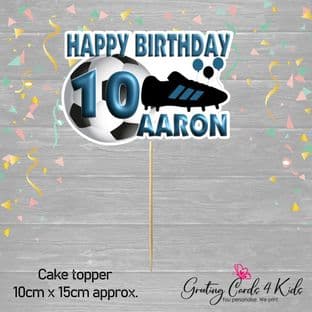 Football Theme Cake Topper