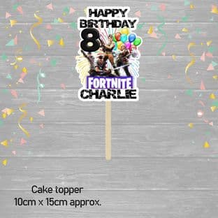 Fortnite Cake Topper Design 2