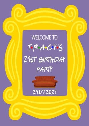 Friends Theme Any Occasion Welcome