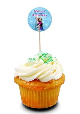 Frozen Cupcake Picks/Toppers