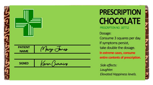 Galaxy Bar Novelty Prescription Bar Wrapper