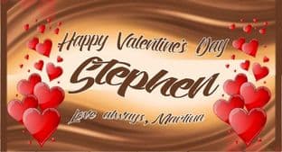 Galaxy Bar theme Valentine's Day Bar Wrapper