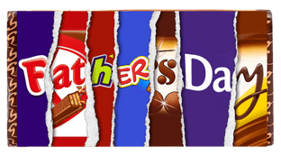 Galaxy Father's Day Bar Wrapper