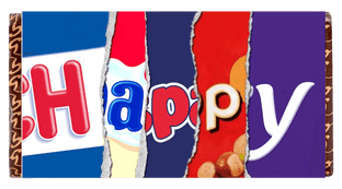 Galaxy Happy Bar Wrapper