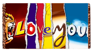 Galaxy Love You Bar Wrapper