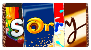 Galaxy Sorry Bar Wrapper