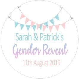 Gender Reveal Sticker Design 3