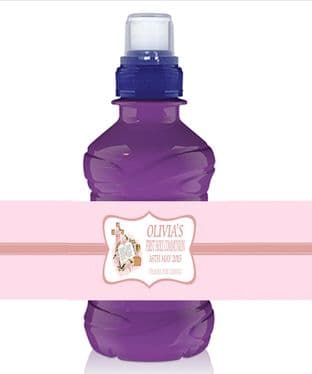 Girl Communion Bottle Label Wrapper Design 1