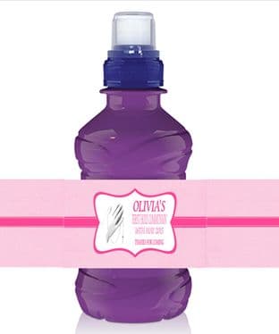 Girl Communion Bottle Label Wrapper Design 2