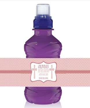 Girl Communion Bottle Label Wrapper Design 3
