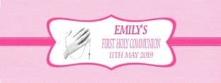 Girl Communion Chocolate Candy Bar Wrapper Design 2