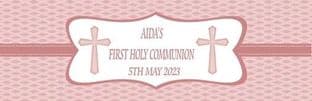 Girl Communion Chocolate Candy Bar Wrapper Design 3