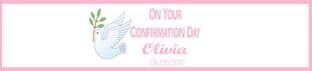 Girl Confirmation Bottle Wrapper Design 4