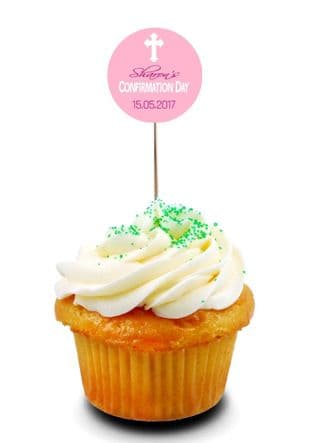 Girl Confirmation Cupcake Topper 1